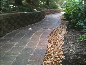 Retaining Wall & Sidewalk