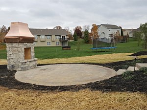 Paver Patio, Pergola & Custom Fireplace